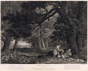 Tir, planche 4, gravé par William Woollett (1735-85) 1771 (gravure avec eau-forte) - George Stubbs